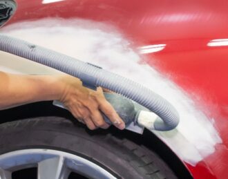 Car auto body shop in North York at R&S Auto for dent repair, collision repair, paint refinishing, panel replacement, and frame adjustments.